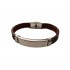 Bratara din piele ecologica, Inox, A4B53