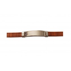 Bratara din piele ecologica, Inox, A4B57