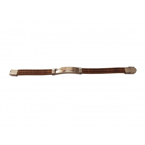 Bratara din piele ecologica, Inox, A4B58 Bratara din piele ecologica, Inox, A4B58