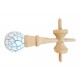 Kendama din lemn natural, Bila lemn +  Sticker Waterproof USA pentru telefon, 173KD