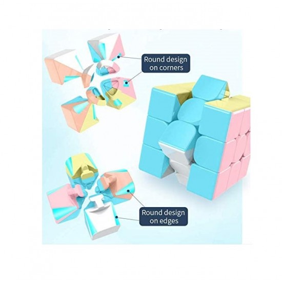 Cub Magic 3x3x3 Moyu MoFang Meilong, Stickerless macaron, 245CUB-1 Cub Magic 3x3x3 Moyu MoFang Meilong, Stickerless macaron, 245CUB-1
