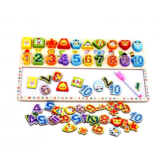 Joc educativ Forme geometrice si cifre, 3 in 1, Matematica distractiva, TT007 Joc educativ Forme geometrice si cifre, 3 in 1, Matematica distractiva, TT007