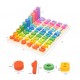 Joc educativ Forme geometrice si cifre, 3 in 1, Stivuirea culorilor, CX0612 Joc educativ Forme geometrice si cifre, 3 in 1, Stivuirea culorilor, CX0612