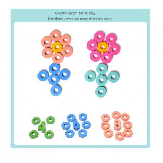 Joc educativ Forme geometrice si cifre, 3 in 1, Stivuirea culorilor, CX0612 Joc educativ Forme geometrice si cifre, 3 in 1, Stivuirea culorilor, CX0612