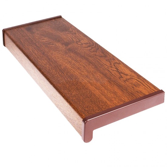 Glaf PVC interior pentru ferestre Nuc 125 x 20 cm 