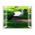 Sticker decorativ, Fereastra 3D, Barza, 85 cm, 270STK