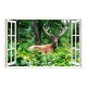Sticker decorativ, Fereastra 3D, Cerb, 85 cm, 308STK Sticker decorativ, Fereastra 3D, Cerb, 85 cm, 308STK