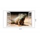 Sticker decorativ, Fereastra 3D, Chameleon Dragon, 85 cm, 324STK Sticker decorativ, Fereastra 3D, Chameleon Dragon, 85 cm, 324STK