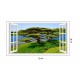 Sticker decorativ, Fereastra 3D, Copac, 85 cm, 266STK Sticker decorativ, Fereastra 3D, Copac, 85 cm, 266STK