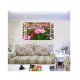Sticker decorativ, Fereastra 3D, Flori, 85 cm, 333STK Sticker decorativ, Fereastra 3D, Flori, 85 cm, 333STK