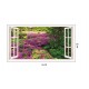 Sticker decorativ, Fereastra 3D, Flori mov, 85 cm, 250STK Sticker decorativ, Fereastra 3D, Flori mov, 85 cm, 250STK