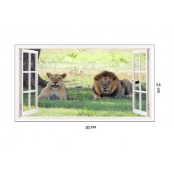 Sticker decorativ, Fereastra 3D, Lei, 85 cm, 224STK Sticker decorativ, Fereastra 3D, Lei, 85 cm, 224STK