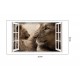 Sticker decorativ, Fereastra 3D, Lei, 85 cm, 241STK Sticker decorativ, Fereastra 3D, Lei, 85 cm, 241STK