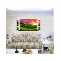 Sticker decorativ, Fereastra 3D, Natura, 85 cm, 334STK Sticker decorativ, Fereastra 3D, Natura, 85 cm, 334STK