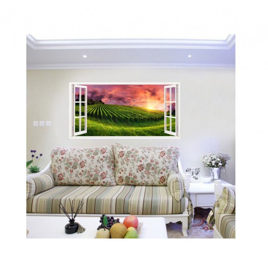 Sticker decorativ, Fereastra 3D, Natura, 85 cm, 334STK Sticker decorativ, Fereastra 3D, Natura, 85 cm, 334STK