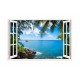 Sticker decorativ, Fereastra 3D, Ocean, 85 cm, 181STK Sticker decorativ, Fereastra 3D, Ocean, 85 cm, 181STK