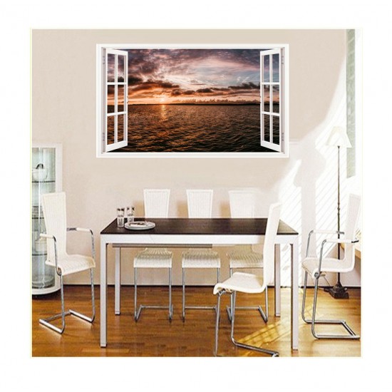 Sticker decorativ, Fereastra 3D, Ocean, 85 cm, 335STK Sticker decorativ, Fereastra 3D, Ocean, 85 cm, 335STK