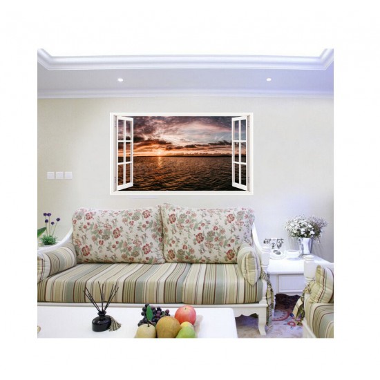 Sticker decorativ, Fereastra 3D, Ocean, 85 cm, 335STK Sticker decorativ, Fereastra 3D, Ocean, 85 cm, 335STK