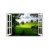 Sticker decorativ, Fereastra 3D, Primavara, 85 cm, 212STK