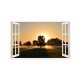 Sticker decorativ, Fereastra 3D, Rasarit, 85 cm, 260STK Sticker decorativ, Fereastra 3D, Rasarit, 85 cm, 260STK