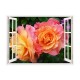 Sticker decorativ, Fereastra 3D, Trandafiri, 85 cm, 338STK Sticker decorativ, Fereastra 3D, Trandafiri, 85 cm, 338STK