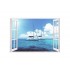 Sticker decorativ, Fereastra 3D ocean, 85 cm, 159STK