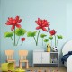 Sticker decorativ, Flore rosii, 150 cm, 396STK-2 Sticker decorativ, Flore rosii, 150 cm, 396STK-2