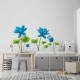 Sticker decorativ, Flori albastre, 150 cm, 396STK Sticker decorativ, Flori albastre, 150 cm, 396STK