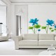 Sticker decorativ, Flori albastre, 150 cm, 396STK Sticker decorativ, Flori albastre, 150 cm, 396STK