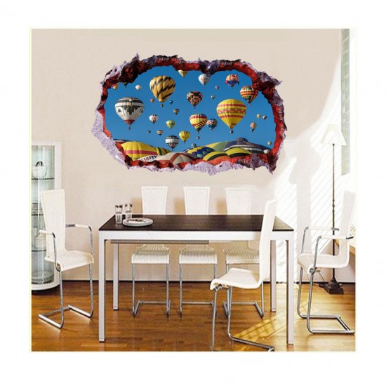 Sticker decorativ, Gaura in perete 3D, Baloane, 85 cm, 400STK Sticker decorativ, Gaura in perete 3D, Baloane, 85 cm, 400STK