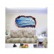 Sticker decorativ, Gaura in perete 3D, Cer, 85 cm, 339STK-1 Sticker decorativ, Gaura in perete 3D, Cer, 85 cm, 339STK-1