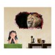 Sticker decorativ, Gaura in perete 3D, Leu, 85 cm, 394STK Sticker decorativ, Gaura in perete 3D, Leu, 85 cm, 394STK