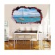 Sticker decorativ, Gaura in perete 3D, Mare, 85 cm, 406STK