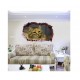 Sticker decorativ, Gaura in perete 3D, Pisica, 85 cm, 409STK-1 Sticker decorativ, Gaura in perete 3D, Pisica, 85 cm, 409STK-1