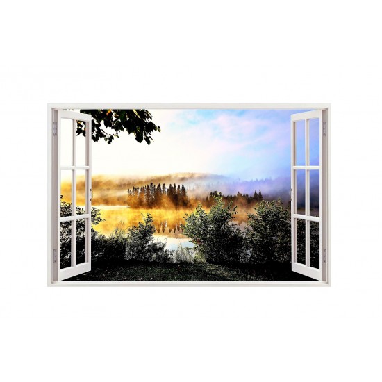 Sticker decorativ, Lac 3D, 85 cm, 161STK Sticker decorativ, Lac 3D, 85 cm, 161STK
