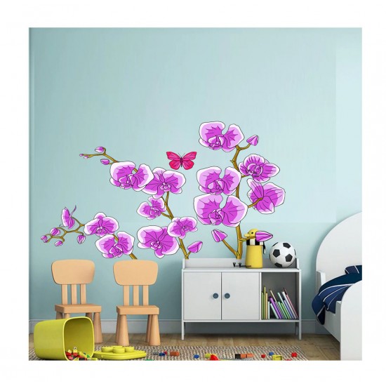 Sticker decorativ, Orhideie, 150 cm, 399STK-1 Sticker decorativ, Orhideie, 150 cm, 399STK-1