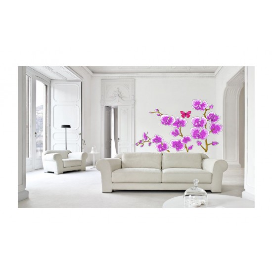 Sticker decorativ, Orhideie, 150 cm, 399STK-1 Sticker decorativ, Orhideie, 150 cm, 399STK-1