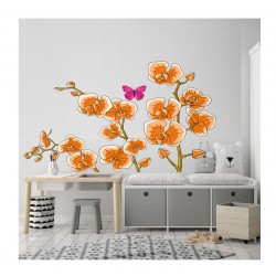 Sticker decorativ, Orhideie, 150 cm, 399STK-2 Sticker decorativ, Orhideie, 150 cm, 399STK-2