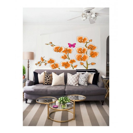 Sticker decorativ, Orhideie, 150 cm, 399STK-2 Sticker decorativ, Orhideie, 150 cm, 399STK-2