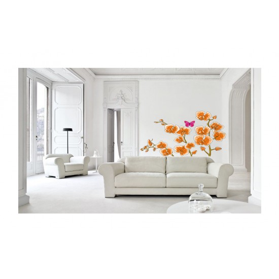 Sticker decorativ, Orhideie, 150 cm, 399STK-2 Sticker decorativ, Orhideie, 150 cm, 399STK-2