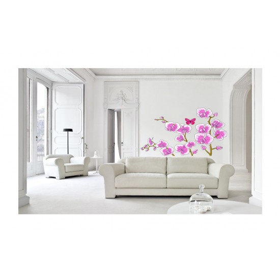 Sticker decorativ, Orhideie, 150 cm, 399STK-4 Sticker decorativ, Orhideie, 150 cm, 399STK-4