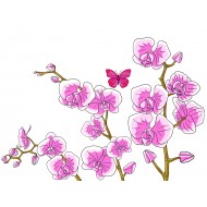 Sticker decorativ, Orhideie, 150 cm, 399STK-4
