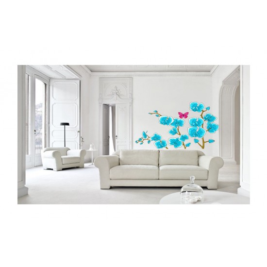 Sticker decorativ, Orhideie, 150 cm, 399STK Sticker decorativ, Orhideie, 150 cm, 399STK