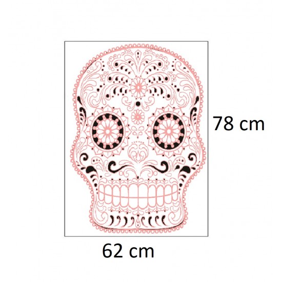 Sticker decorativ, Skull, 78 cm, 216STK-10 Sticker decorativ, Skull, 78 cm, 216STK-10