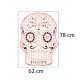 Sticker decorativ, Skull, 78 cm, 216STK-10 Sticker decorativ, Skull, 78 cm, 216STK-10
