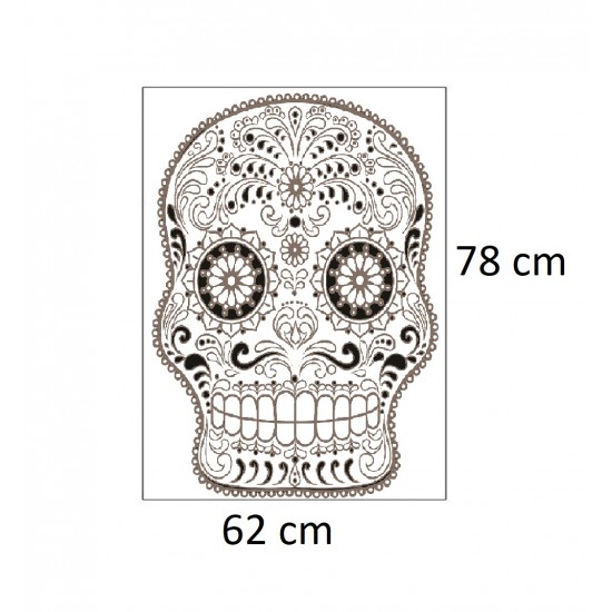Sticker decorativ, Skull, 78 cm, 216STK-11 Sticker decorativ, Skull, 78 cm, 216STK-11