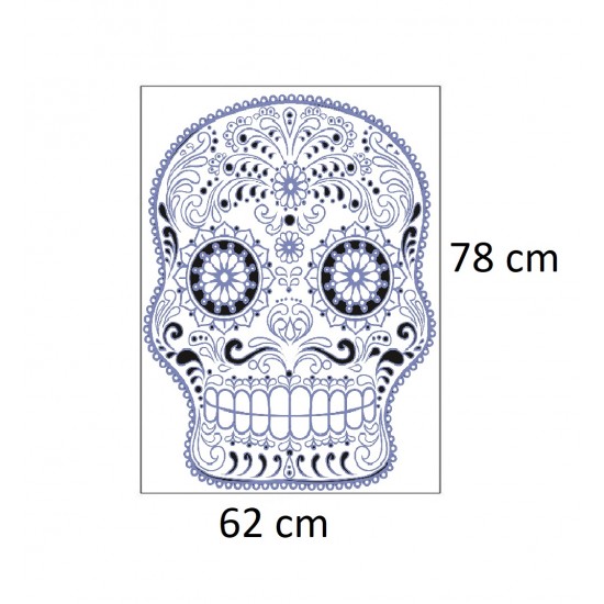Sticker decorativ, Skull, 78 cm, 216STK-14 Sticker decorativ, Skull, 78 cm, 216STK-14