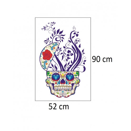Sticker decorativ, Skull, 90 cm, 219STK-1 Sticker decorativ, Skull, 90 cm, 219STK-1