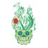Sticker decorativ, Skull, 90 cm, 219STK-3
