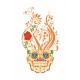 Sticker decorativ, Skull, 90 cm, 219STK-7 Sticker decorativ, Skull, 90 cm, 219STK-7